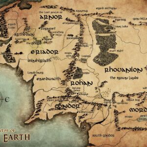 Mapa ilustrado exclusivo de La Tierra Media